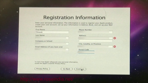 Register form